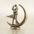 New Brass Couple Hugging Figure Home Decor Statue
