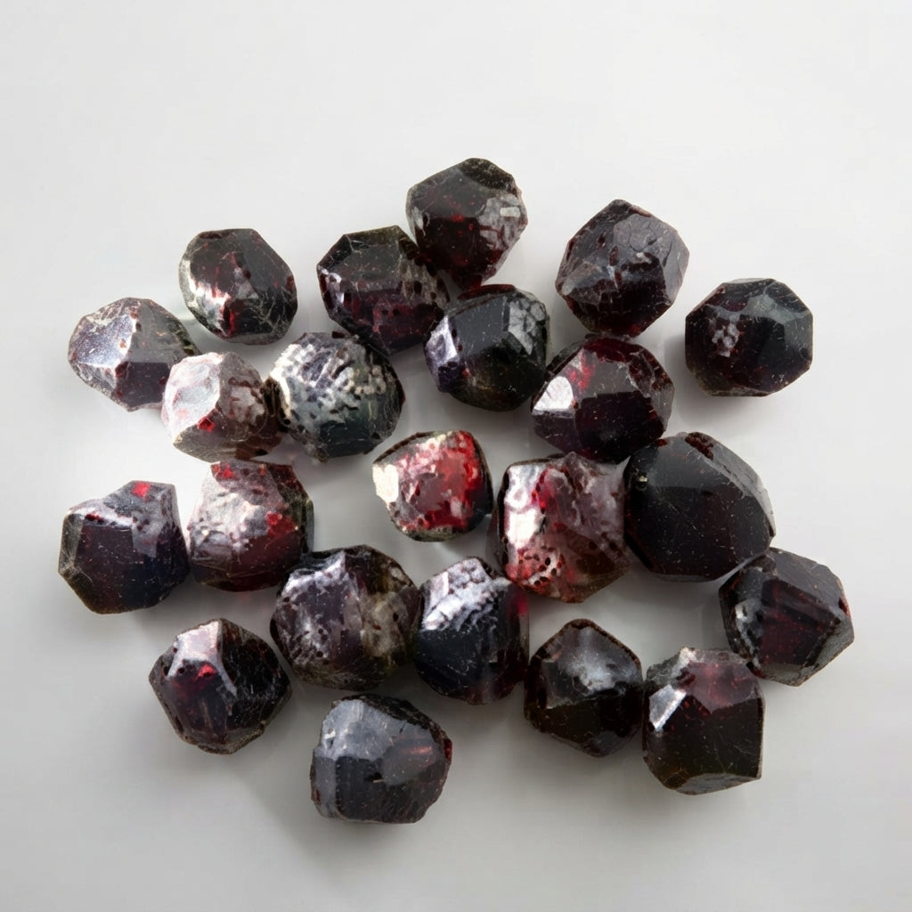 Red Garnet Ore Natural Original Healing Energy Stone Rough Quartz