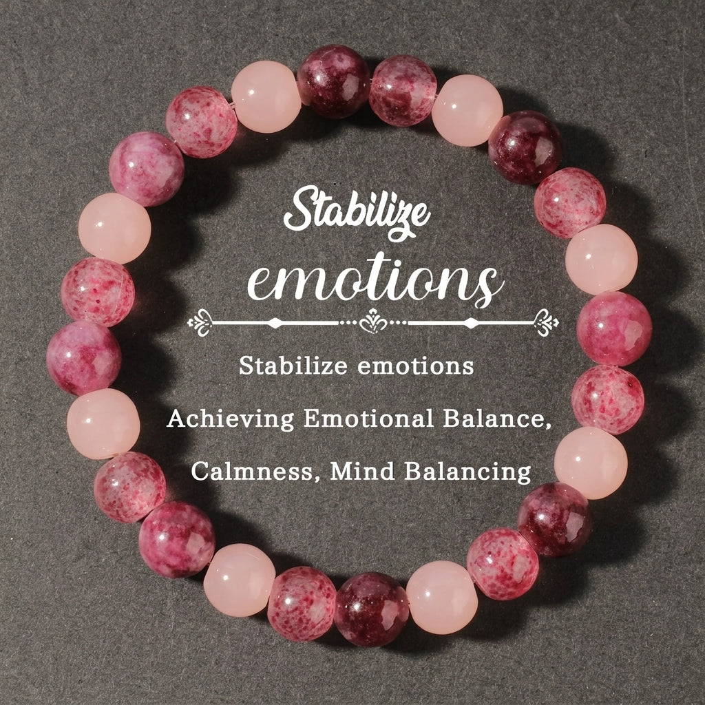 Strawberry Quartz Bracelet Natural Stone