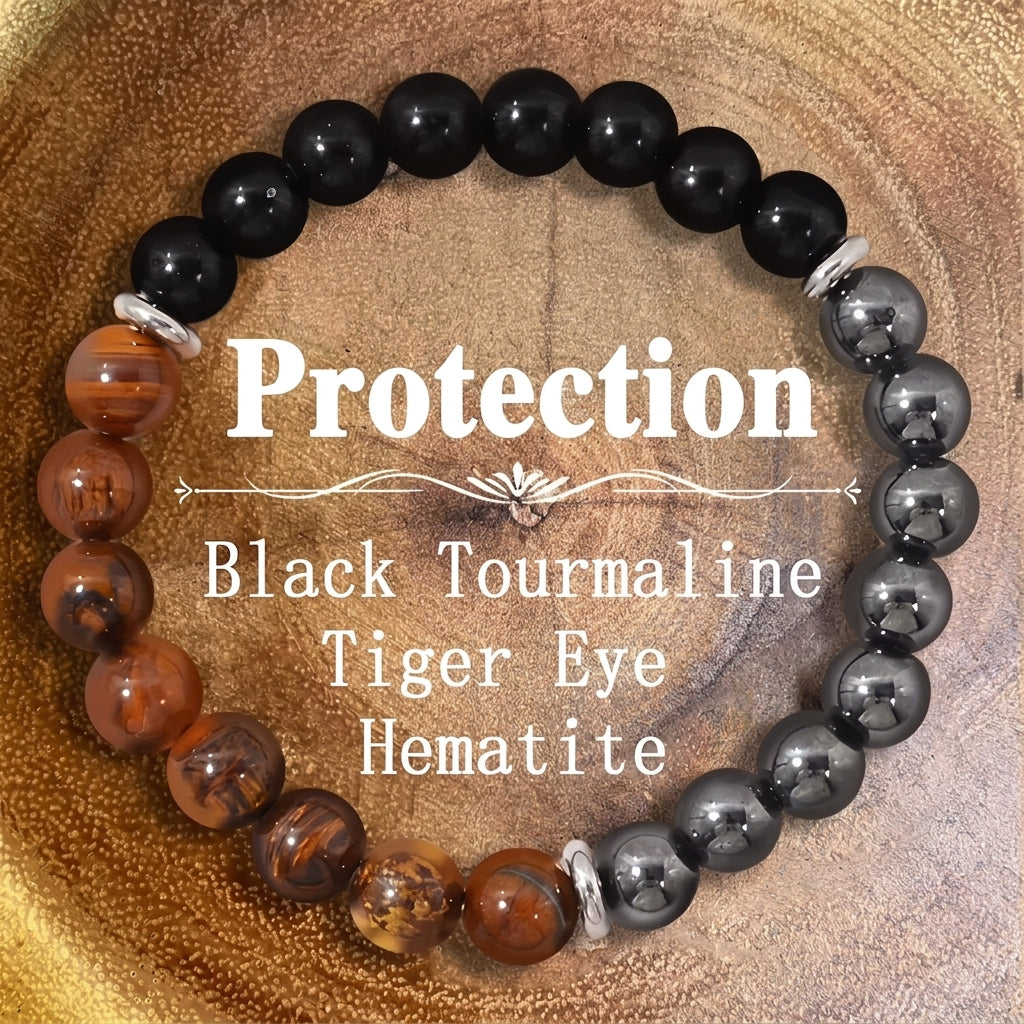 Natural Hematite & Copper Beaded Grounding Bracelet