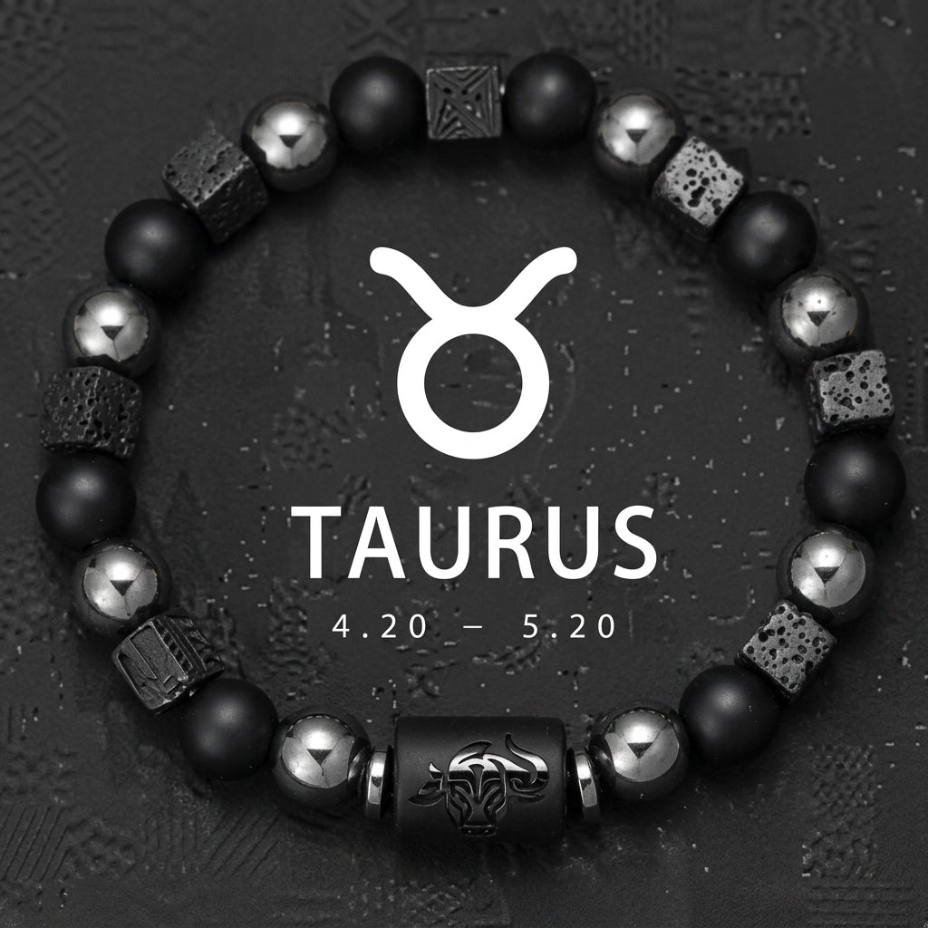 12 Constellation Zodiac Bracelet Signs Beads Couples Bracelet