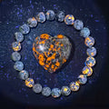 UV Luminescent Rock, Handmade Natural Flame Stone Bracelet