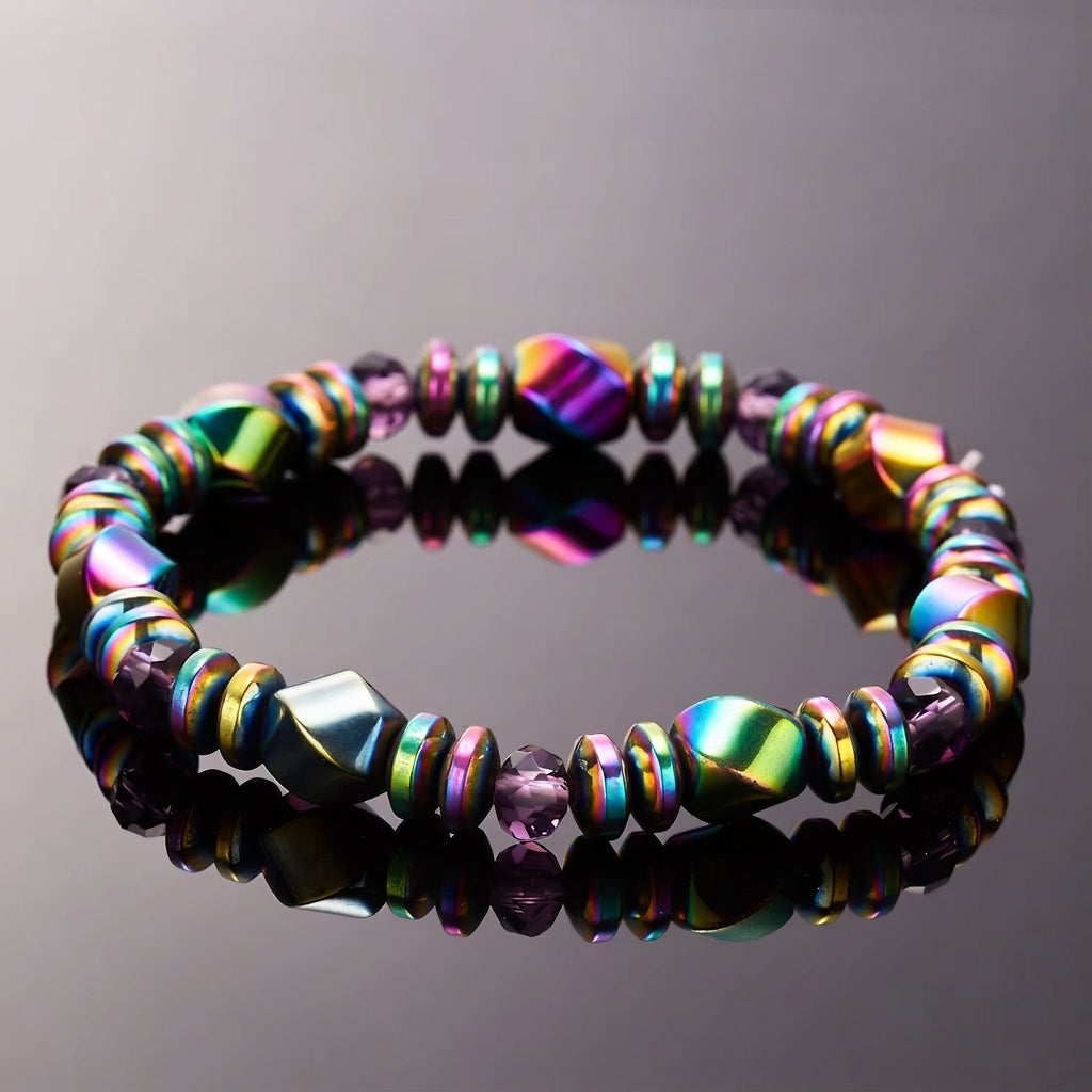 Colored Magnetic Energy Bracelet For Man